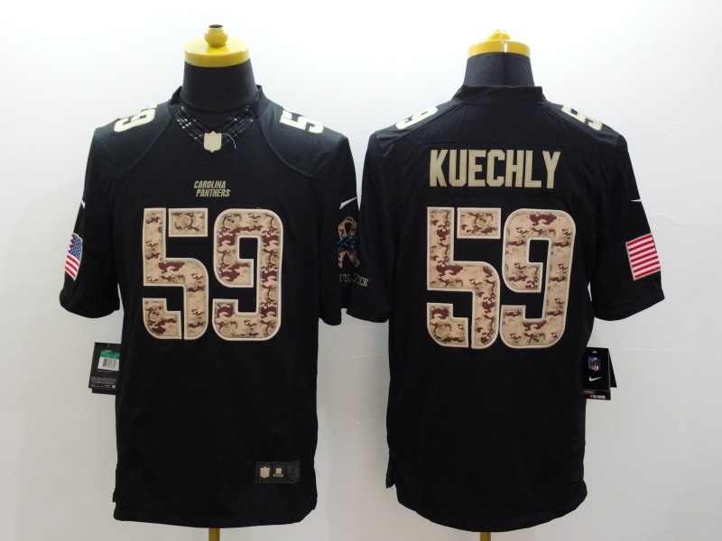 Men's Carolina Panthers Luke Kuechly #59 Black Alternate Jersey